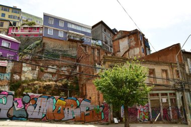 streets of Valparaiso Chile south Ameria. High quality photo