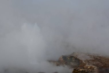 El Tatio Gayzer Atacama Çölü Güney Amerika. Yüksek kalite fotoğraf