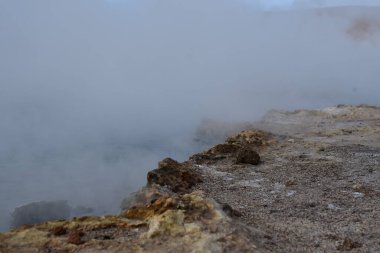El Tatio Gayzer Atacama Çölü Güney Amerika. Yüksek kalite fotoğraf