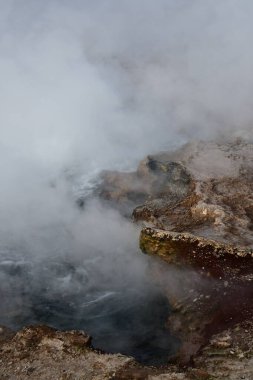El Tatio Gayzer Atacama Çölü Güney Amerika. Yüksek kalite fotoğraf
