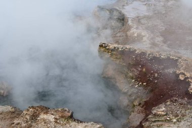 El Tatio Gayzer Atacama Çölü Güney Amerika. Yüksek kalite fotoğraf