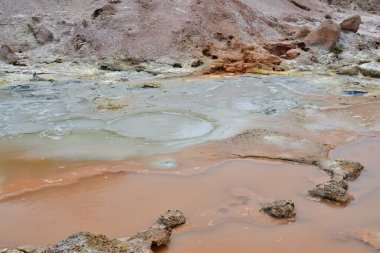 El Tatio Gayzer Atacama Çölü Güney Amerika. Yüksek kalite fotoğraf