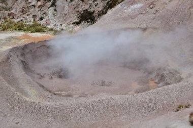 El Tatio Gayzer Atacama Çölü Güney Amerika. Yüksek kalite fotoğraf