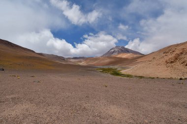 atacama desert views background contrast chile South America. High quality photo