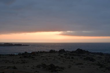 sunset at Coast in Chile Wild Lonely colorfull. High quality photo