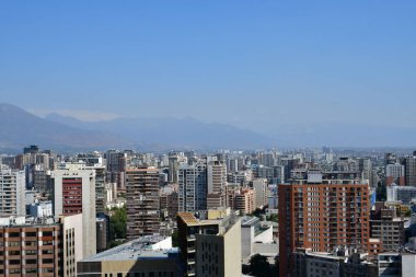 Panorama of Santiago de Chile South America. High quality photo