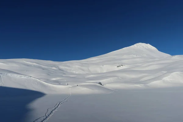 Ski Touring top touring Freeride Norway winter. High quality photo