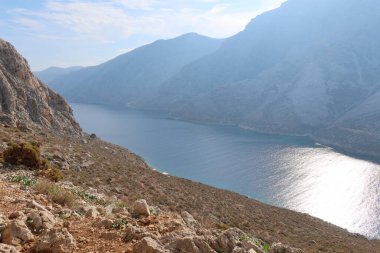 Panorama of kalymnos Greek island Mediterranean. High quality photo