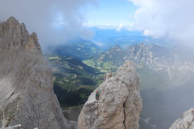 dolomites panoramic views climbing outdoor europe. High quality photo