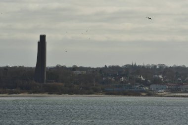 Kieler Buccht Kiel Almanya 'nın okyanus simgesi. Yüksek kalite fotoğraf