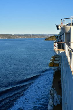 Güneşli gün panoramik görüntülerinde oslo Fjord. Yüksek kalite fotoğraf