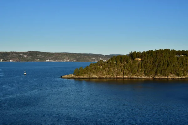 Oslo Fjord Sunny Day Panoramic Views High Quality Photo — Stock Photo, Image