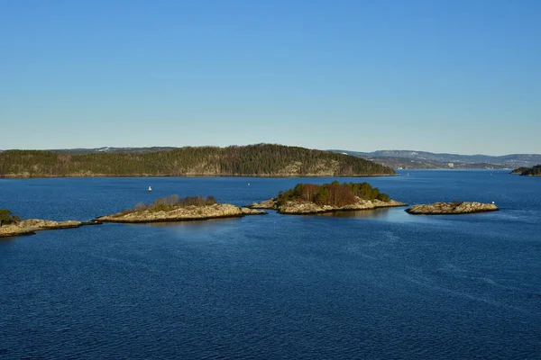 Осло Фьорд Солнечный День Панорамные Виды Высокое Качество Фото — стоковое фото