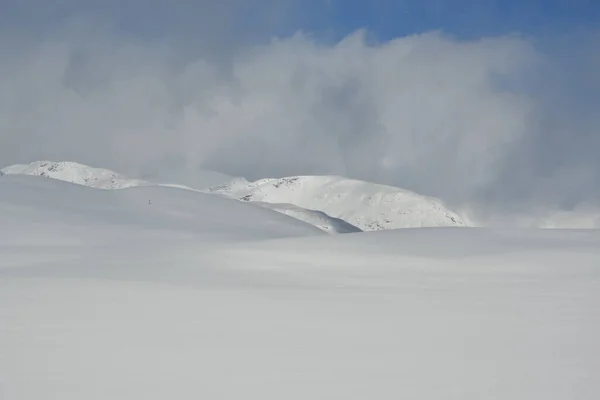 Σύννεφα Και Χιόνι Φόντο Υφή Norway Σκάνδαλα Υψηλής Ποιότητας Φωτογραφία — Φωτογραφία Αρχείου