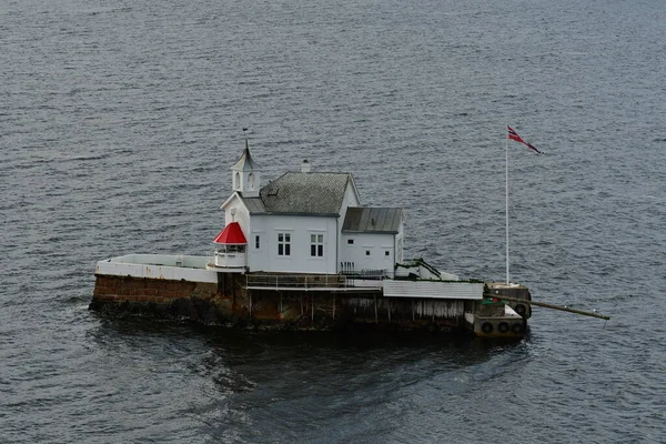 stock image Litle House in Oslo Fjord on island norway scandinavia. High quality photo