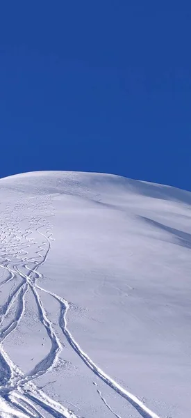 Σκι Πλαγιές Σκι Κορυφή Touring Ανάβαση Δωρεάν Περιήγηση Υψηλής Ποιότητας — Φωτογραφία Αρχείου
