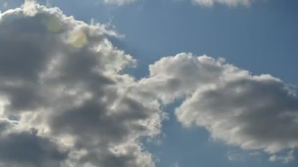 Nubes Timelaps Verano Día Rayos Mooving Fondo Imágenes Alta Calidad — Vídeo de stock