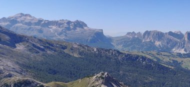 Alp Panorama Dolomitleri Yazın güzel arka plan Rock. Yüksek kalite fotoğraf