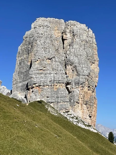 Кришталеві Торрі Доломіти Тироль Італійці Скелелазіння Альпінізм Пішохідне Літо Високоякісна — стокове фото