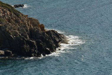 Kayalık Kalimnos Adası, Yunan Sumer Sun Ege. Yüksek kalite fotoğraf