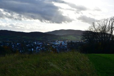 Mueehltal Traisa Panorama Hessen birçok sonbahar yaşadı. Yüksek kalite fotoğraf