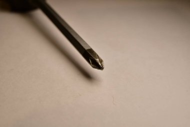 tornavida detayı makro kalite aracı izole edildi. Yüksek kalite fotoğraf