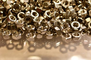 cıvatalı metal vida arka plan detay atölyesi paslanmaz. Yüksek kalite fotoğraf