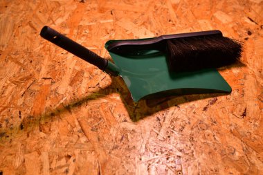 El süpürgesi tasarımı faraş temizleme ev işi. Yüksek kalite fotoğraf