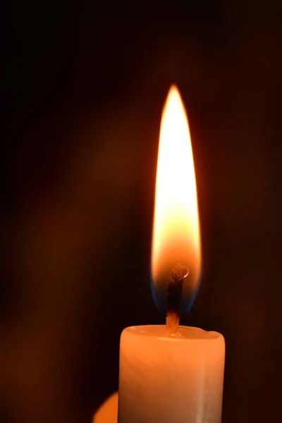 Candle Flame ignition smoke fire wax stick decoration light. High quality photo