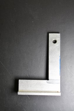 açı ölçüm cetvel ölçeği arkaplan telif uzayı siyah. Yüksek kalite 3d illüstrasyon