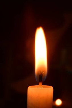 Mum alevi kontağı duman cilası süsleme ışığı. Yüksek kalite fotoğraf