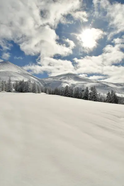 Winter Mountain Landscape Mount Biei Fuji Hokkaido Japan High Quality — Stock Photo, Image