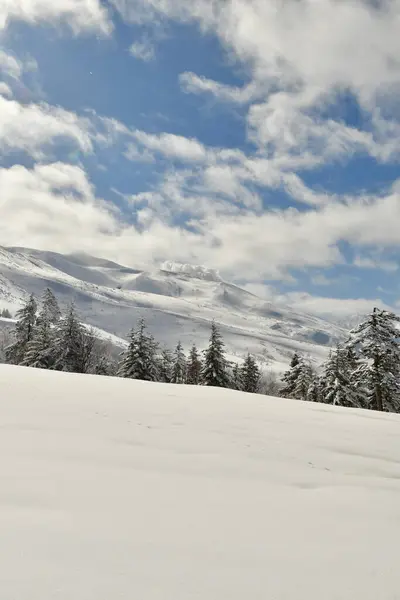 Winter Mountain Landscape Mount Biei Fuji Hokkaido Japan High Quality — Stock Photo, Image