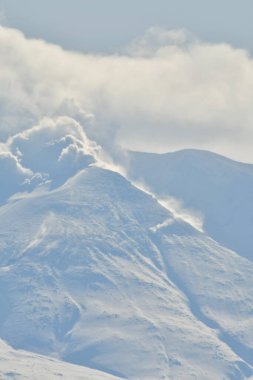 Biei Hokkaido Japon Buhar Bulutu yakınlarındaki aktif Vulcano. Yüksek kalite fotoğraf