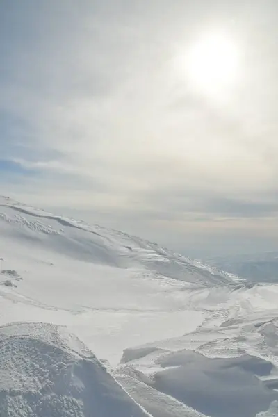 Yotei Vulcano Panoramic Views Winter Ascent Ski Touring Hokkaido Japan — Stock Photo, Image