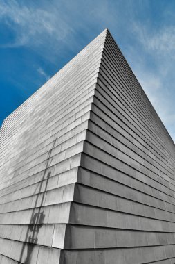 Mimari arka plan modern mavi kontrastlı soyut. Yüksek kalite fotoğraf