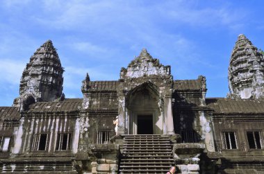 Angkor Wat Tapınağı Kamboçya antik dünya mirası unsesco. Yüksek kalite fotoğraf