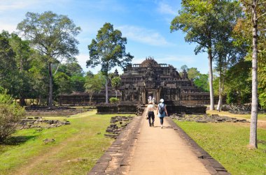 Angkor Wat Tapınağı Kamboçya antik dünya mirası unsesco. Yüksek kalite fotoğraf