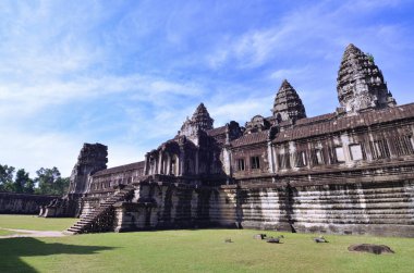 Angkor Wat Tapınağı Kamboçya antik dünya mirası unsesco. Yüksek kalite fotoğraf