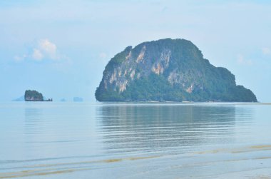 Tayland 'da palmiye ağaçları Asya' da bulutlar oluşturur. Yüksek kalite fotoğraf