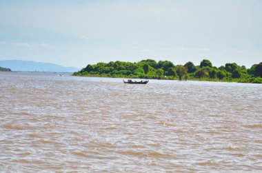 Mekong Nehri Kamboçya Vietnam Asya Uzun Kuyruk Tropik. Yüksek kalite fotoğraf