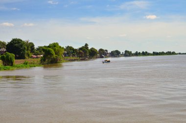 Mekong Nehri Kamboçya Vietnam Asya Uzun Kuyruk Tropik. Yüksek kalite fotoğraf