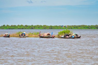 Mekong Nehri Kamboçya Vietnam Asya Uzun Kuyruk Tropik. Yüksek kalite fotoğraf