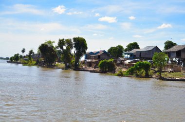 Mekong Nehri Kamboçya Vietnam Asya Uzun Kuyruk Tropik. Yüksek kalite fotoğraf