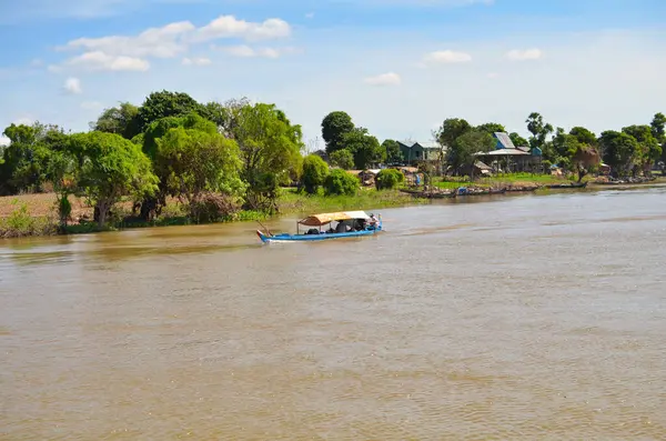 Mekong Nehri Kamboçya Vietnam Asya Uzun Kuyruk Tropik. Yüksek kalite fotoğraf