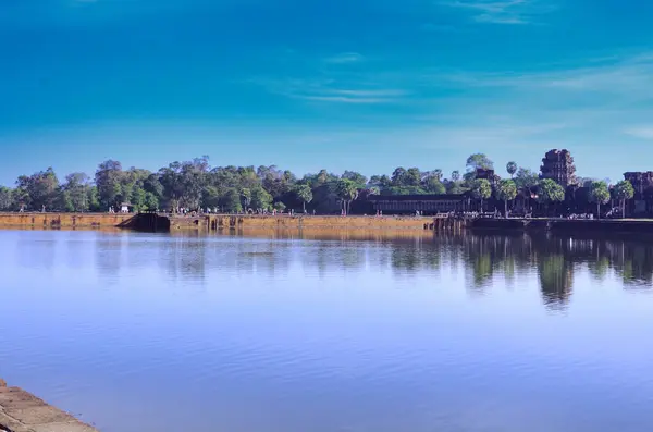 Angkor Wat Tapınağı Kamboçya antik dünya mirası unsesco. Yüksek kalite fotoğraf