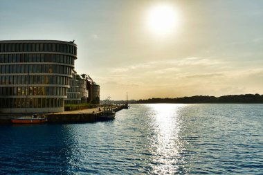 Rostock şehri mimarisi antik Almanya kıyıları. Yüksek kalite fotoğraf