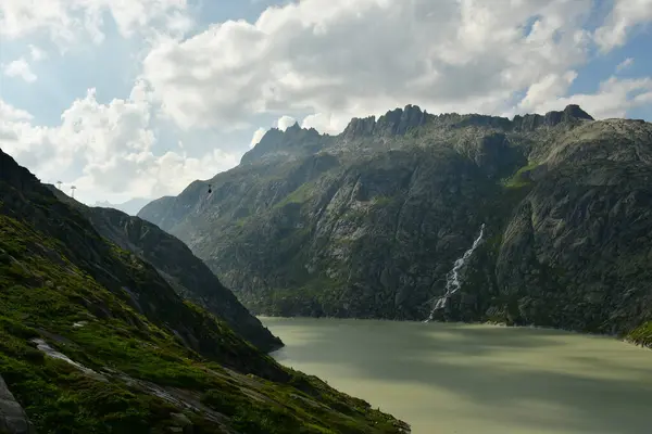 stock image reservoir mountain Grimsel Pass Swiss Beautiful landscape alpine. High quality photo