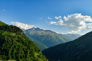 Alp panorama Grimsel Geçidi Swizerland Bckground Hafif Yazı. Yüksek kalite fotoğraf