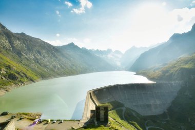 Alp panorama Grimsel Geçidi Swizerland Bckground Hafif Yazı. Yüksek kalite fotoğraf